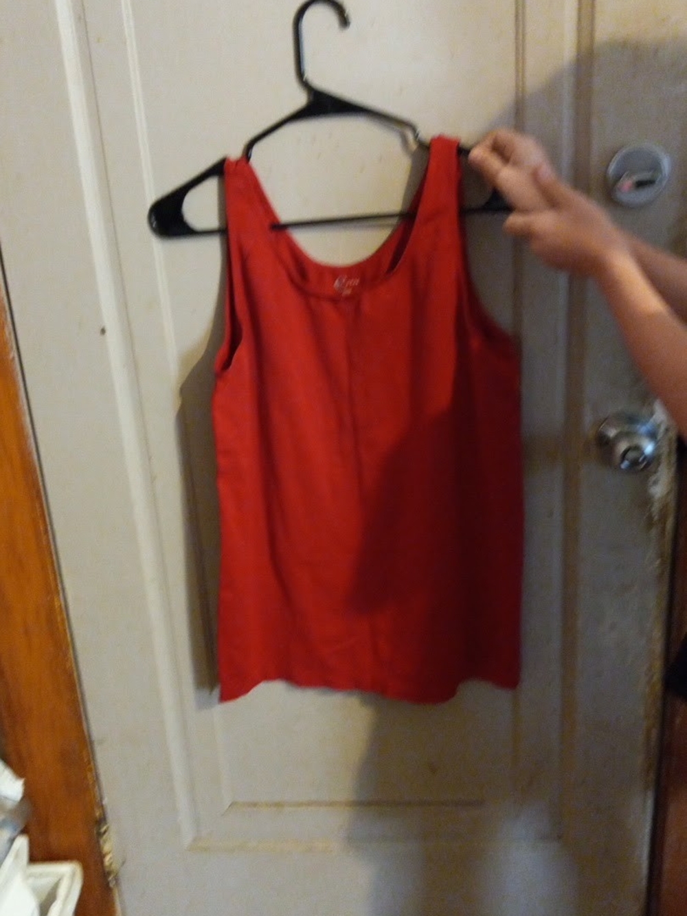 Classic Red Scoop Neck Tank Top